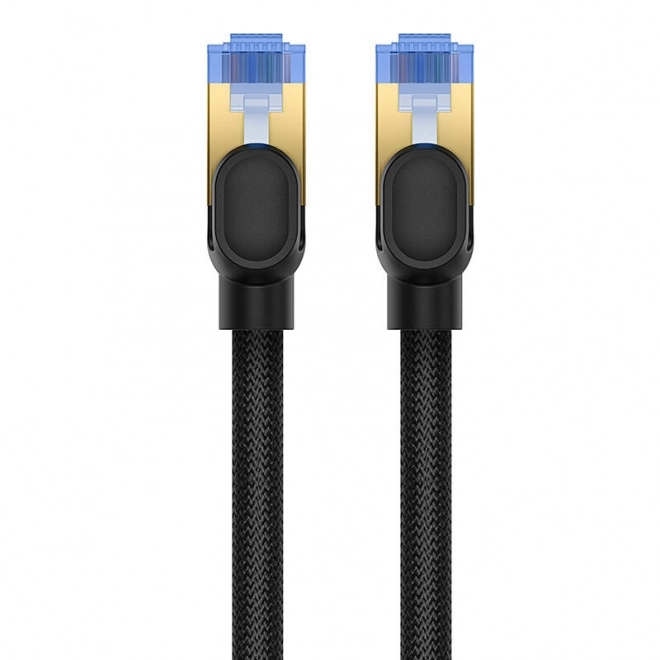 Oplett hálózati kábel CAT.7 RJ45 10Gbps 10m fekete