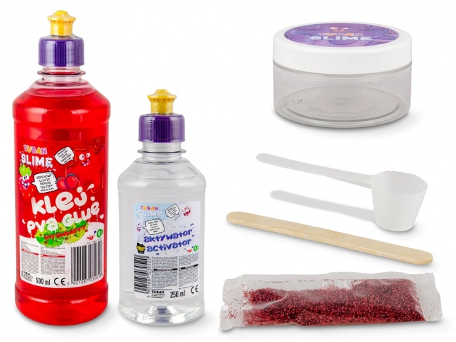 Tuban kreatív érzékszervi készlet Slime - Eper XL