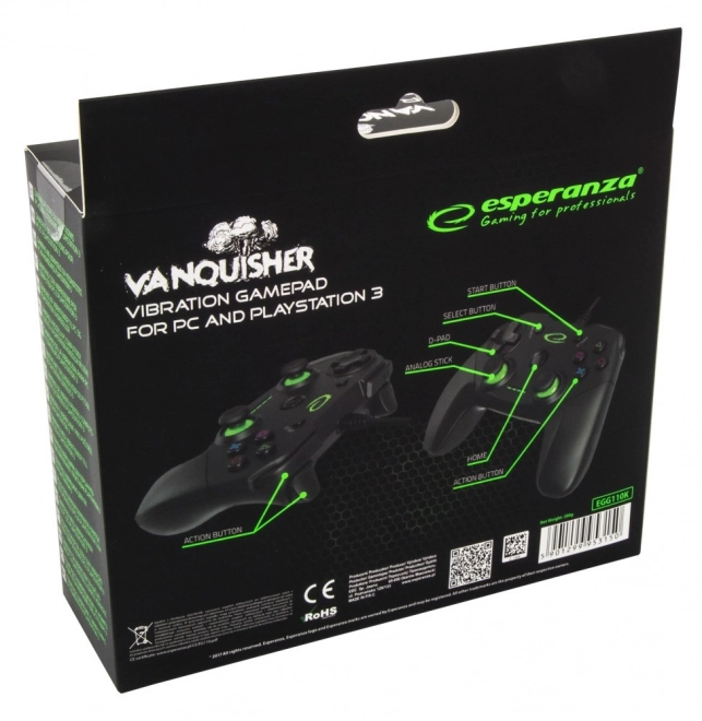 Vanquisher játékvezérlő PC/PS3-hoz