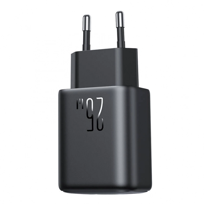 Gyors töltőadapter USB-A és USB-C porttal - Fekete