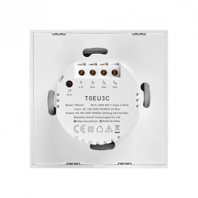 Sonoff t0 eu tx intelligens wifi-kapcsoló 3 csatornás