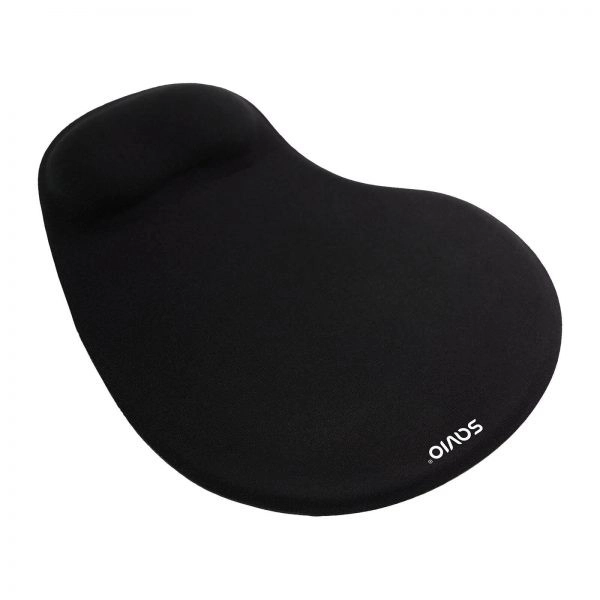 Fekete ergonomikus egérpad SAVIO