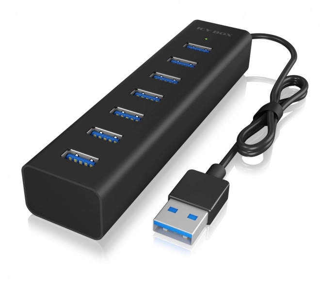 7 portos USB HUB tápegységgel
