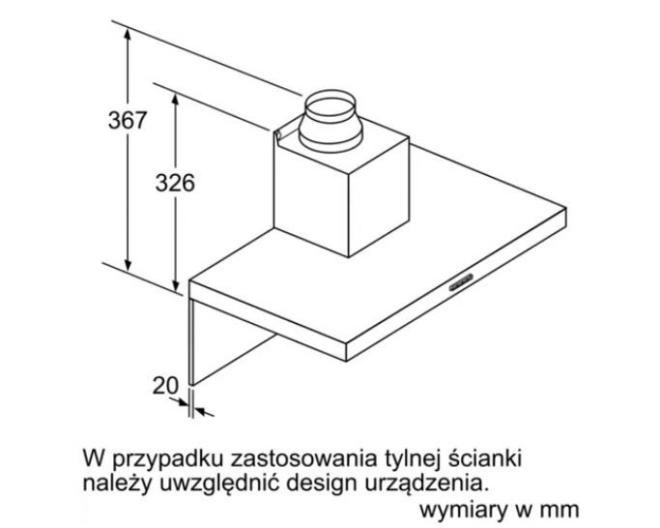 Kéményes páraelszívó DWB96BC60