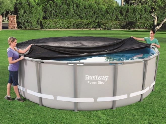Bestway medencetakaró 488 cm-es keretes medencéhez