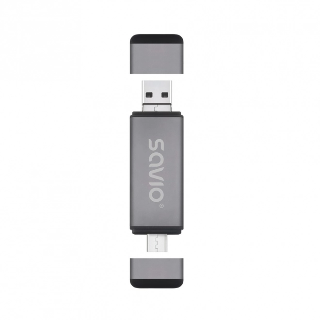 Savio univerzális kártyaolvasó USB-C, USB-A és Micro USB csatlakozóval