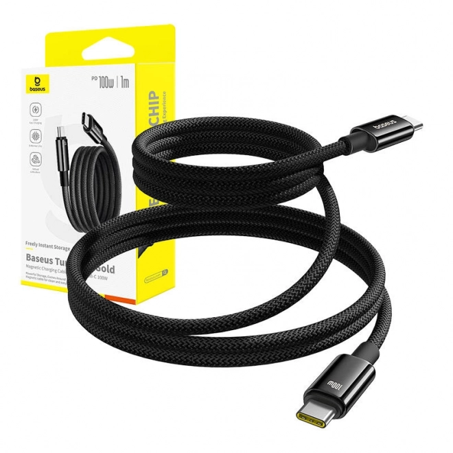 Baseus usb-c töltőkábel 100w, 1m, fekete