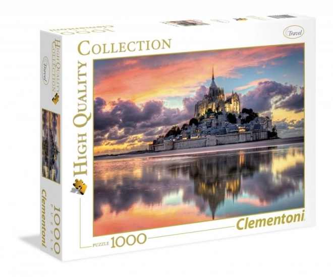 Clementoni Puzzle Varázslatos Mont-Saint-Michel, Franciaország, 1000 darab