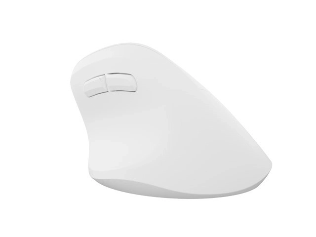 Vertikális vezeték nélküli egér Crake 2 BT 5.2 + 2.4GHz fehér