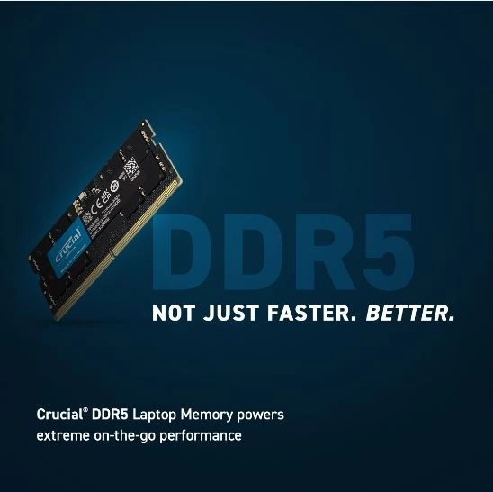 Crucial DDR5 SODIMM notebook memória 48GB