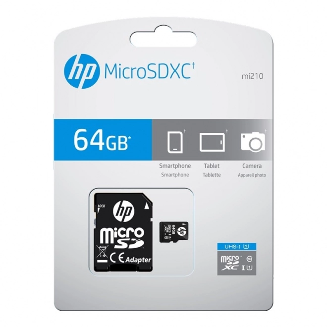 MicroSDXC 64GB HP High Speed kártya
