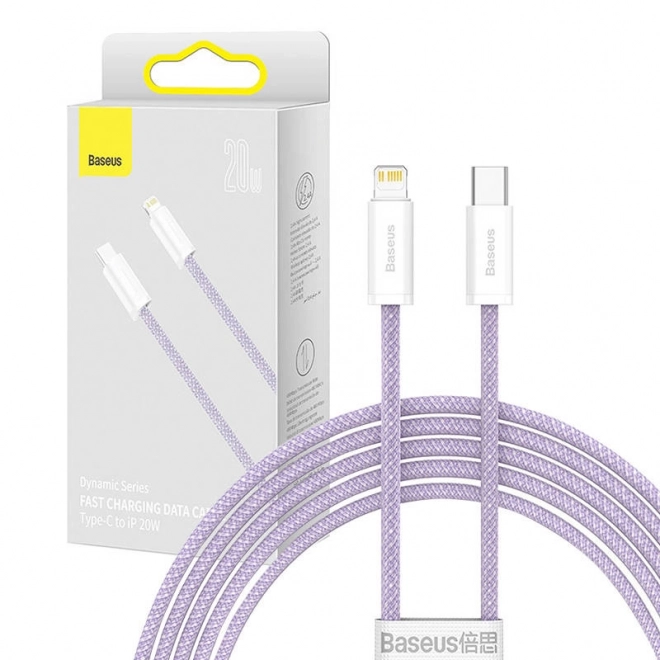 Baseus Dynamic USB-C lightning kábel 2 m, 20 W, lila