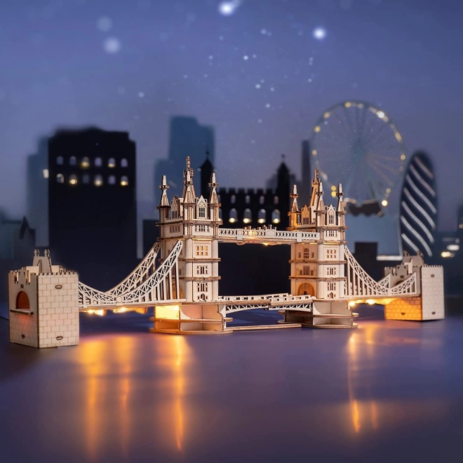 RoboTime fa 3D puzzle Tower Bridge világító