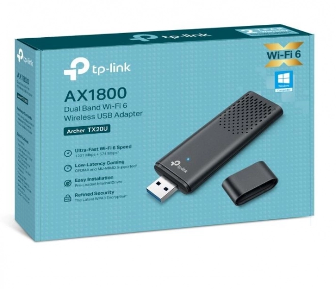 Gyors Wi-Fi 6 USB hálózati adapter