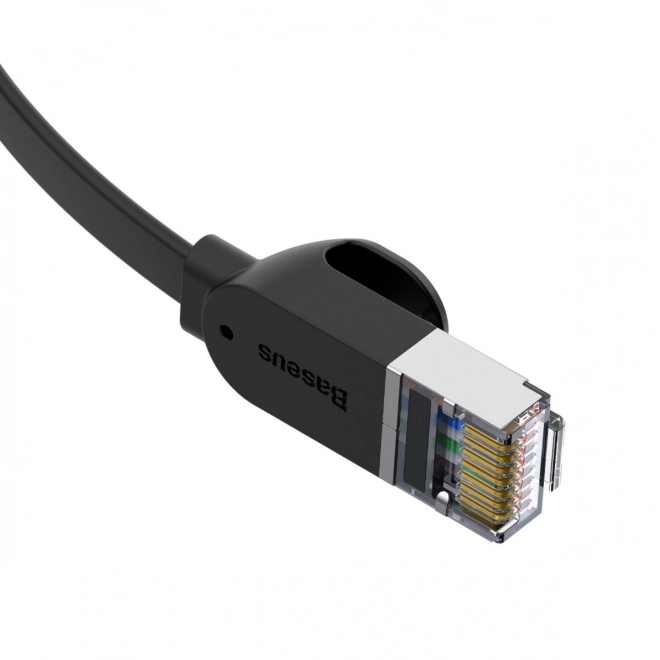 Baseus Cat 6 UTP lapos ethernet kábel 0,5 m fekete