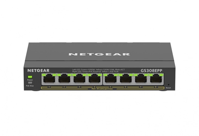 Netgear gigabites PoE+ 8 portos kapcsoló