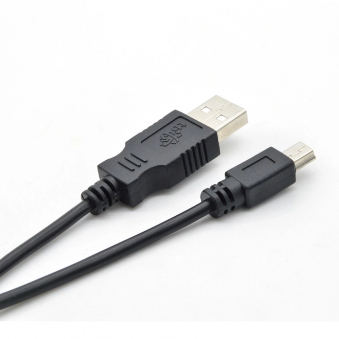 USB-Mini USB kábel 1m, fekete