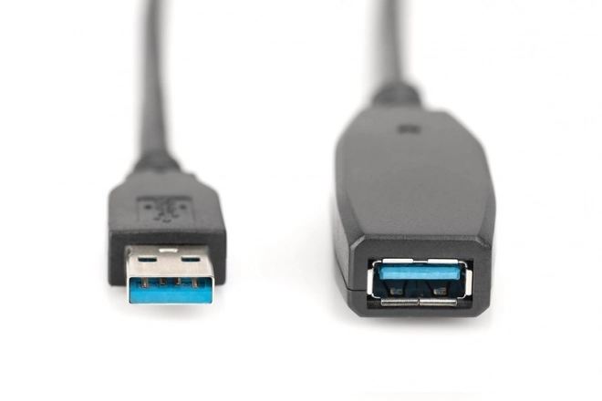 Aktív USB 3.0 hosszabbítókábel 15m fekete