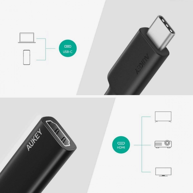 Alumínium USB-C HDMI Adapter 4K