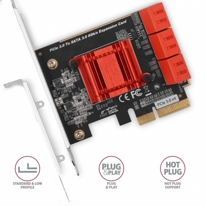 Pci-Express 6 portos belső SATA-vezérlő