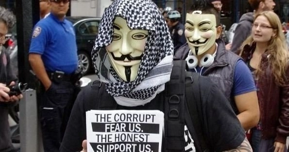 Anonymous maszk, Guy Fawkes maszk, V mint Vérbosszú maszk - fehér