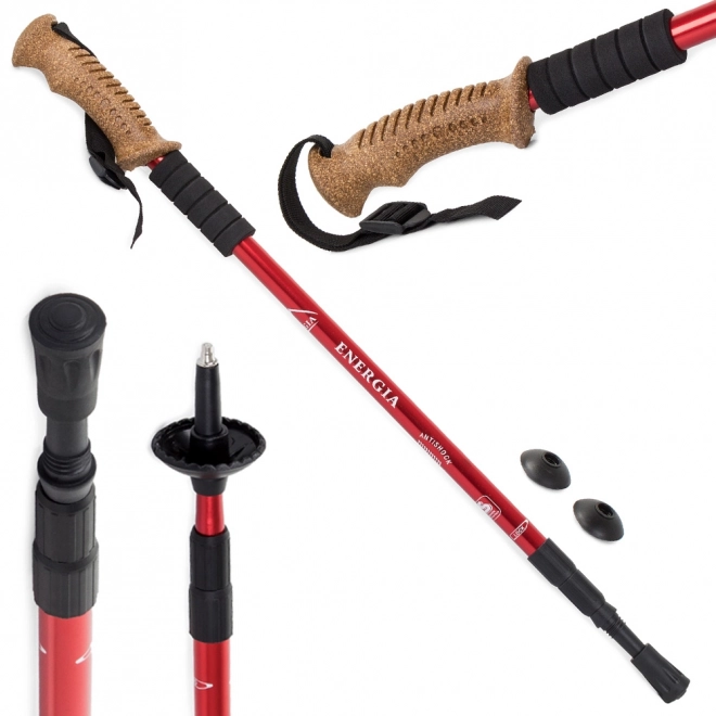 Nordic Walking Trekking Bot Parafa Markolattal – Piros