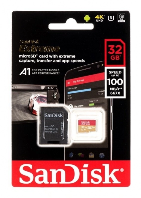 Sandisk extreme microsdhc 32gb memóriakártya