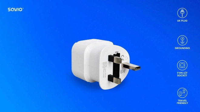 Savio utazó adapter EU-UK