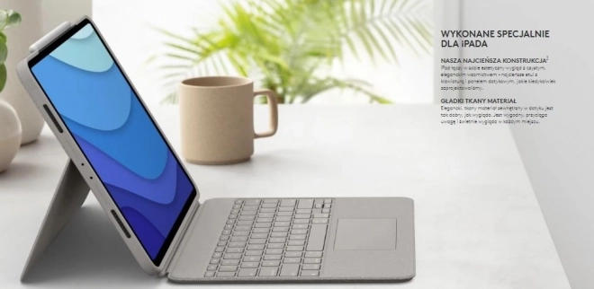 Logitech Combo Touch Billentyűzetes tok iPad Pro 12,9” 5. Generáció - Szürke