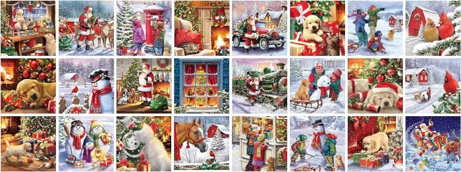 Eurographics adventi naptár: boldog karácsonyt 24x50 darabos puzzle