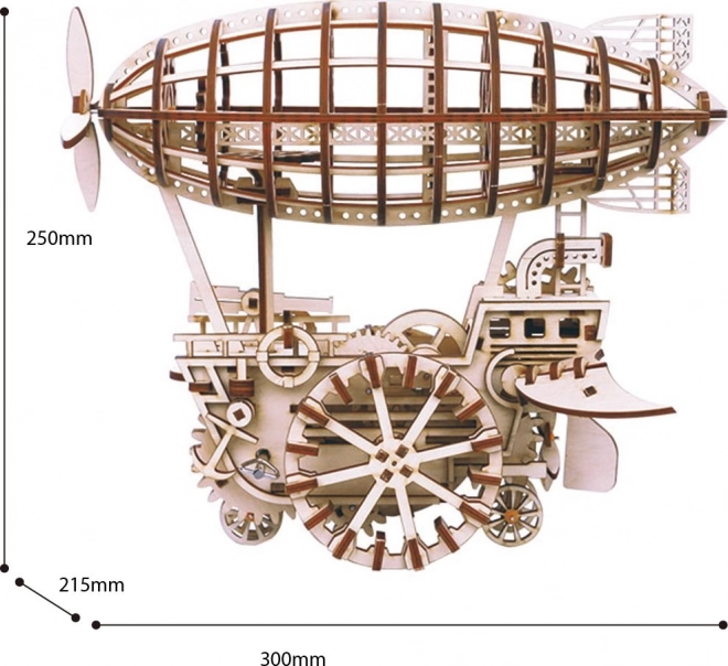 Robotime Rokr 3D fa puzzle Léghajó, 229 darab