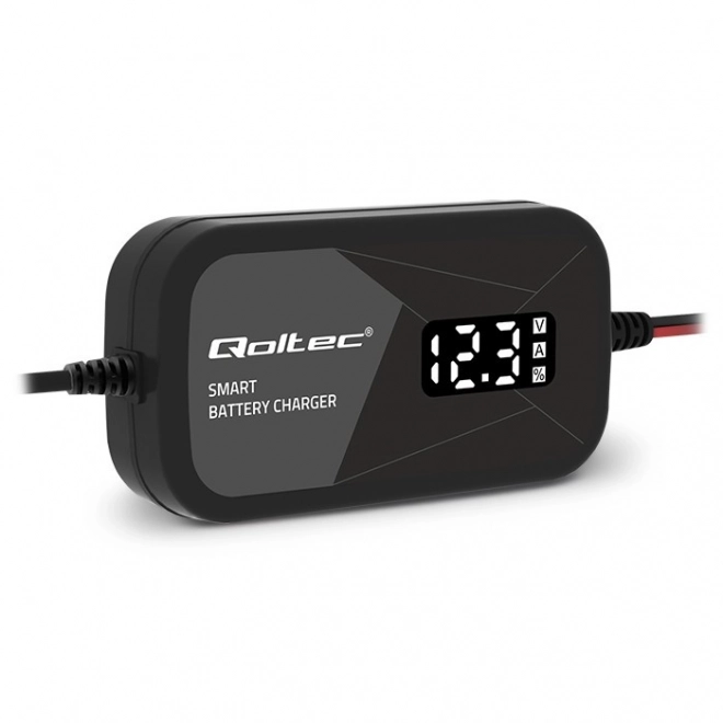 Intelligens 12V 2A akkumulátor töltő AGM GEL-hez LCD kijelzővel
