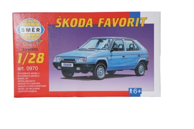 Škoda Favorit összerakható modell 1:28