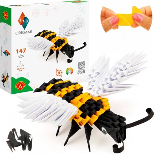 Alexander 3D origami méh – kreatív készlet 8+ éveseknek