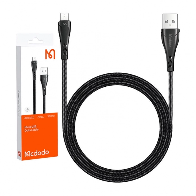 USB-Micro USB kábel 1,2m fekete