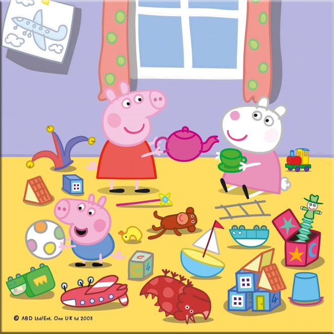 Puzzle Peppa Malac: Nyaralási kalandok 3x55 darab