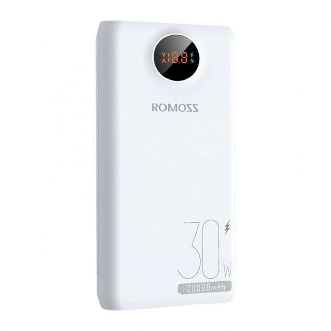 Romoss sw20s pro powerbank 20000mah, 30w fehér