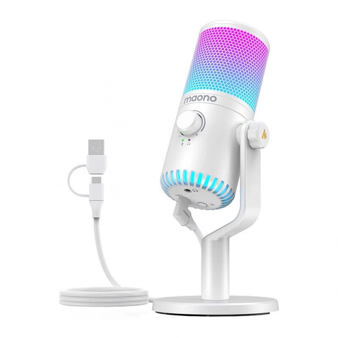 Maono DM30RGB játék mikrofon fehér