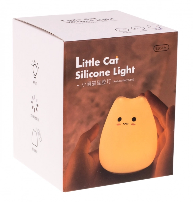 Szilikon LED lámpácska - macska