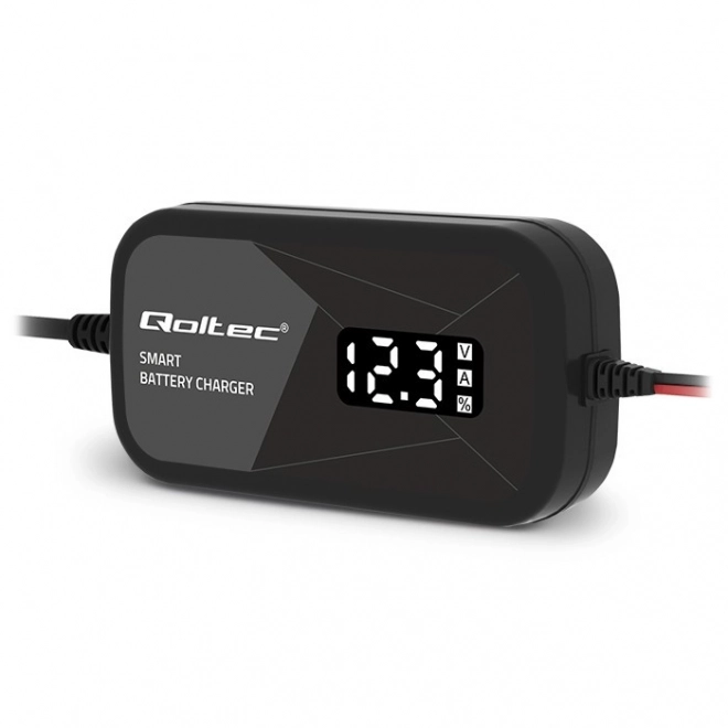 Intelligens 12V 2A akkumulátor töltő AGM GEL-hez LCD kijelzővel