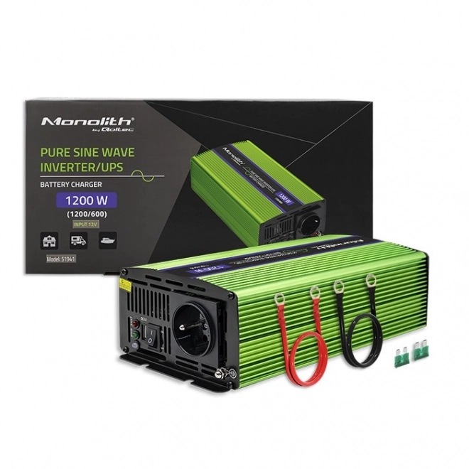 Csomagban: Qoltec Prémium Inverter 600W Csatlakozóval