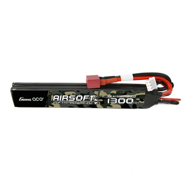 gens ace airsoft pisztoly lipo akkumulátor 1300mah 7,4v t csatlakozóval