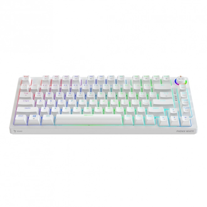 Vezeték nélküli mechanikus billentyűzet Phenix White Gateron Red Pro