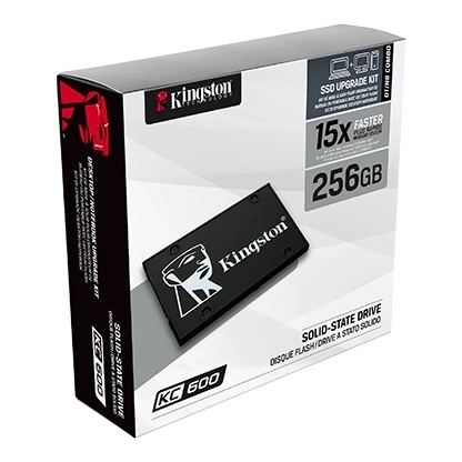 Kingston KC600 sorozatú SSD meghajtó 256GB