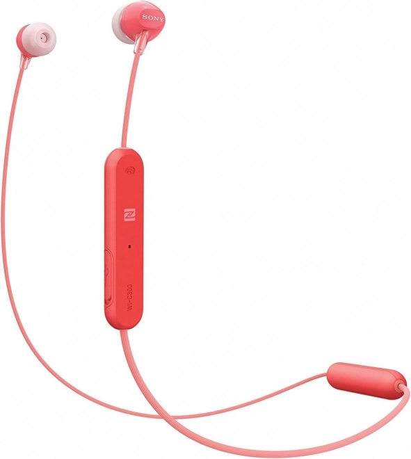 Sony vezeték nélküli fejhallgató WI-C300 piros