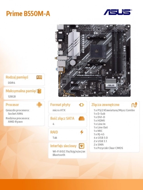 Prime B550M-A WIFI II alaplap