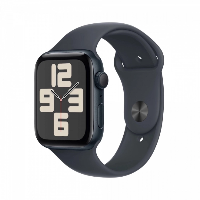 Apple Watch SE GPS, alumínium tok 40 mm éjféli színben sportpánttal éjféli színben - méret S/M