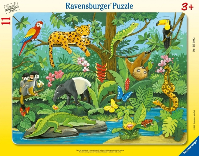 Ravensburger esőerdei állatok puzzle gyerekeknek