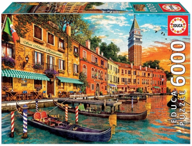 Educa puzzle San Marco naplementében 6000 darabos