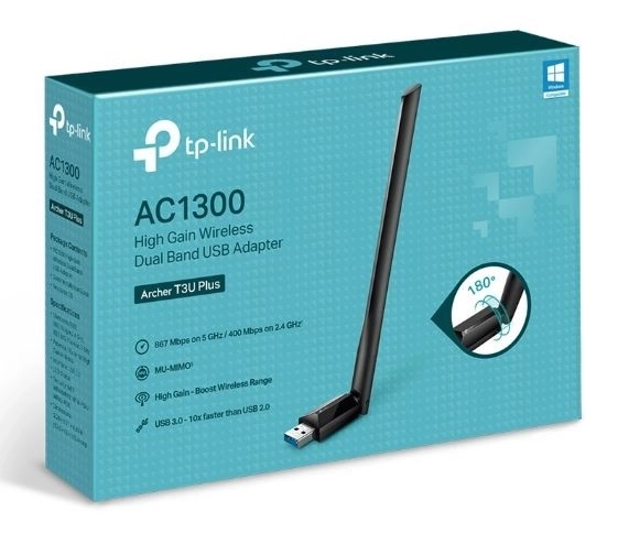 Kettős sávos USB Wi-Fi adapter AC1300 Archer T3U Plus